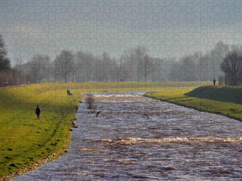 Die Elz bei Wasser - CALVENDO Foto-Puzzle'