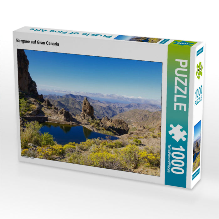 Bergsee auf Gran Canaria 2000 Teile Puzzle quer - CALVENDO Foto-Puzzle'