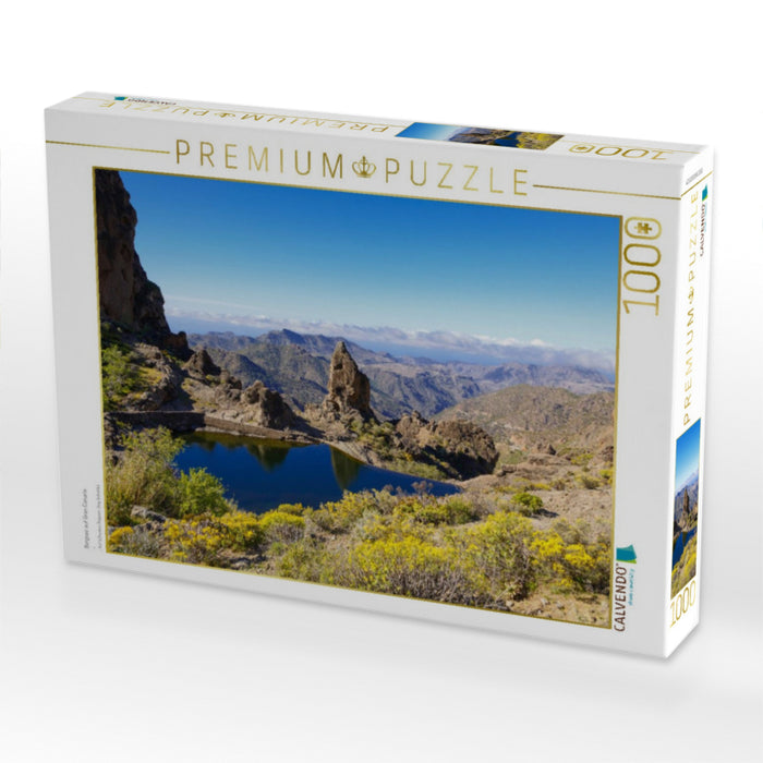 Bergsee auf Gran Canaria - CALVENDO Foto-Puzzle'
