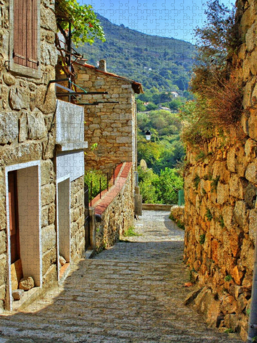 Sainte-Lucie-de-Tallano, Korsika - CALVENDO Foto-Puzzle'