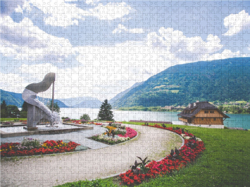 Stiftsschmiede am Ossiacher See 1000 Teile Puzzle quer - CALVENDO Foto-Puzzle'