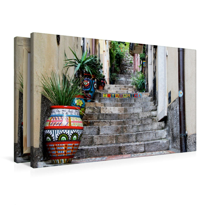 Premium Textil-Leinwand Auf dem Corso Umberto