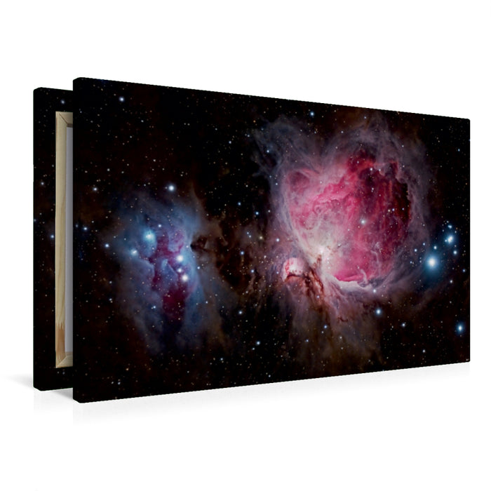 Premium Textil-Leinwand Messier 42