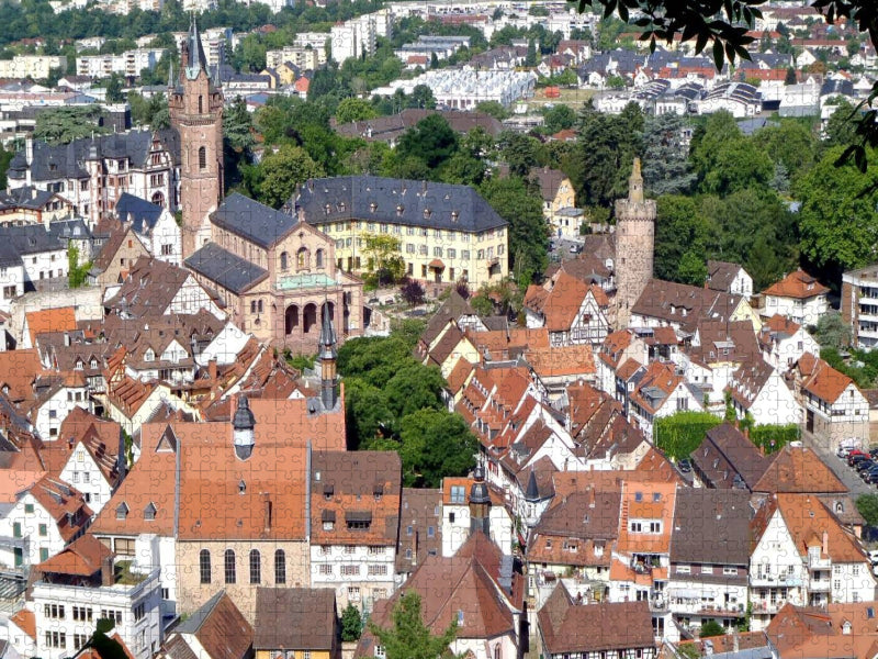 Blick auf den Marktplatz Weinheims - CALVENDO Foto-Puzzle'