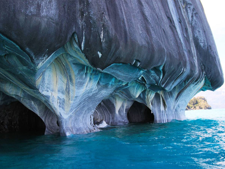 Carpilla de Marmol, Marmorgrotte im Lago General Carrera, Chile - CALVENDO Foto-Puzzle'