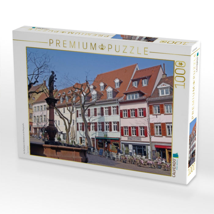 Am Marktplatz in Weinheim an der Bergstraße - CALVENDO Foto-Puzzle'