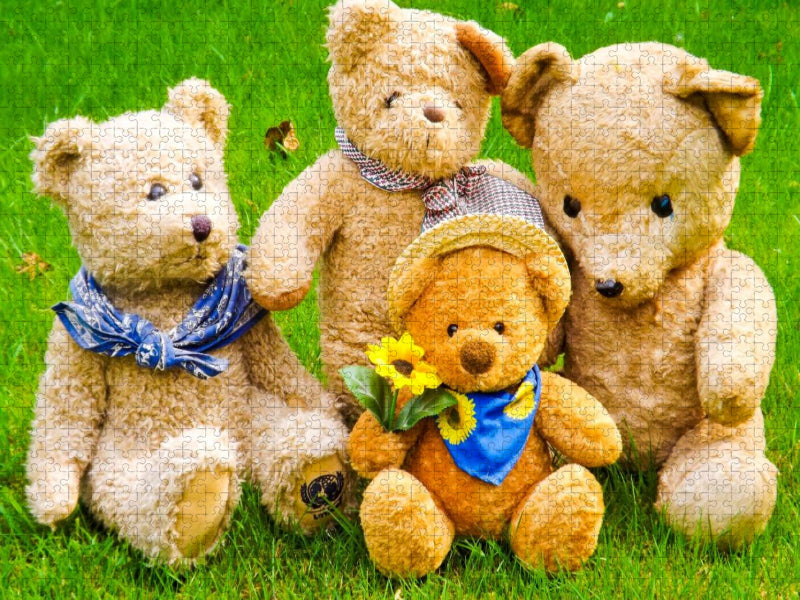 Einfach zum Knuddeln die Bärenfamilie - CALVENDO Foto-Puzzle'