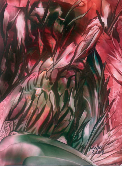 Blumen abstrakt - Encaustic - CALVENDO Foto-Puzzle'