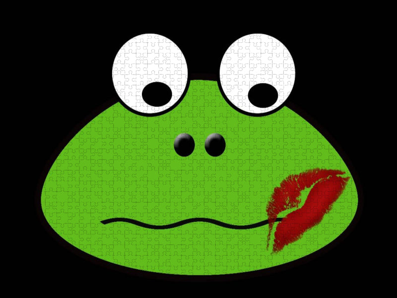 Verliebter Frosch CB - CALVENDO Foto-Puzzle'
