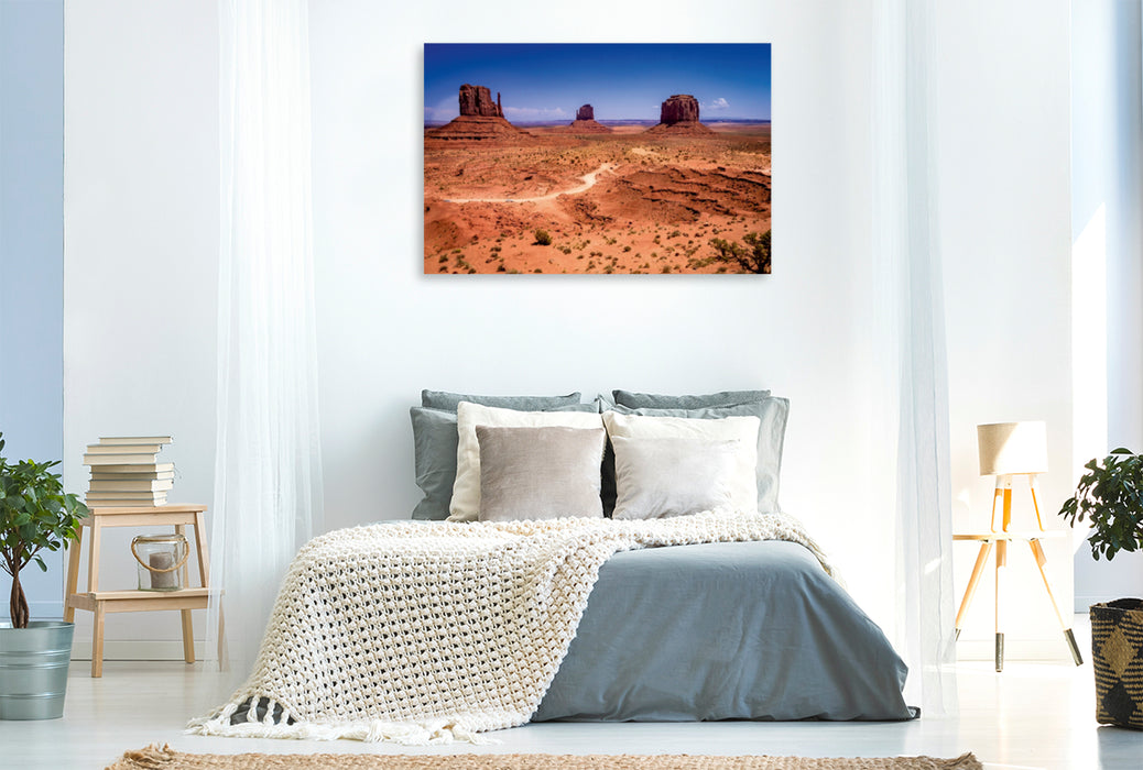 Toile textile premium Toile textile premium 120 cm x 80 cm paysage Monument Valley 