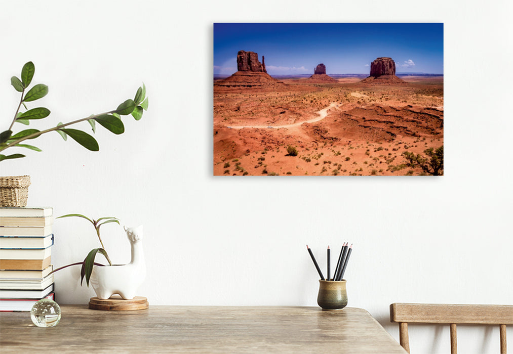 Toile textile premium Toile textile premium 120 cm x 80 cm paysage Monument Valley 