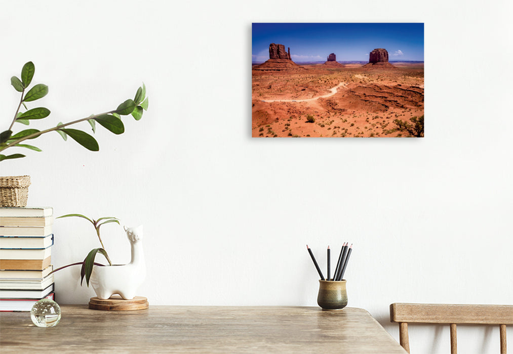 Toile textile premium Toile textile premium 120 cm x 80 cm paysage Monument Valley 