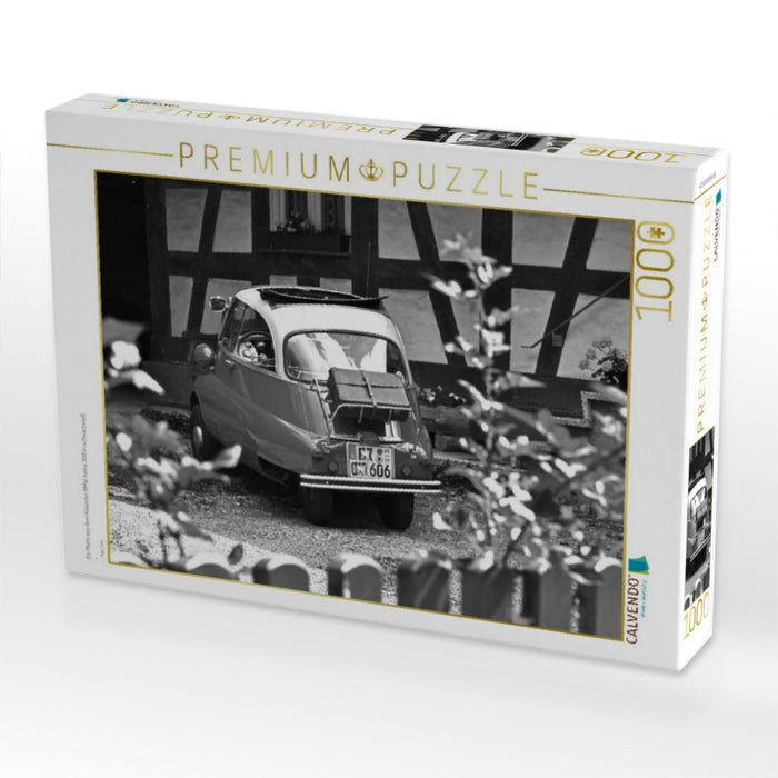 Ein Motiv aus dem Kalender BMW Isetta 300 in schwarzweiß - CALVENDO Foto-Puzzle'