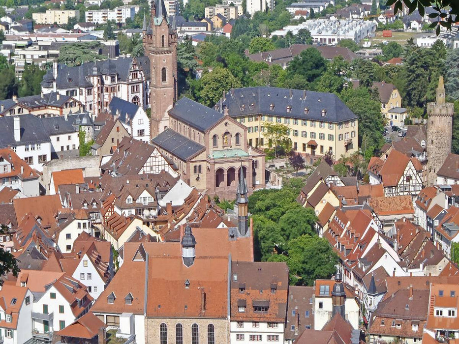 Blick auf den Marktplatz Weinheims - CALVENDO Foto-Puzzle'
