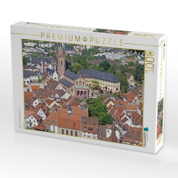 Blick auf den Marktplatz Weinheims - CALVENDO Foto-Puzzle'