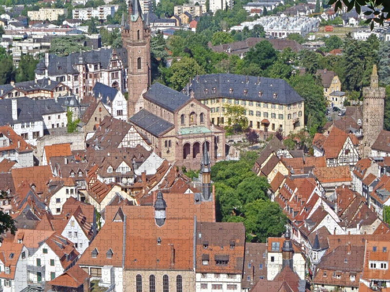 Blick auf den Marktplatz Weinheims - CALVENDO Foto-Puzzle'