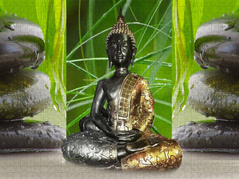Buddha und Yin Yang - CALVENDO Foto-Puzzle'