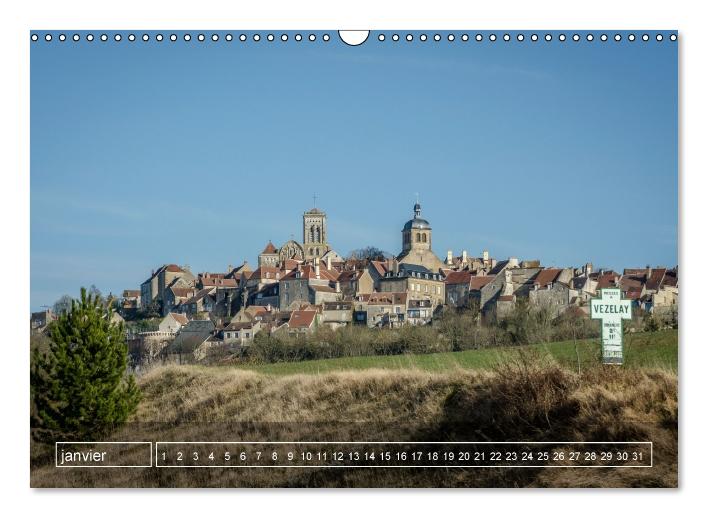 Vézelay mystérieux (Calendrier mural Calendrier perpétuel DIN A3 horizontal) (CALVENDO Calendrier mensuel 2016)