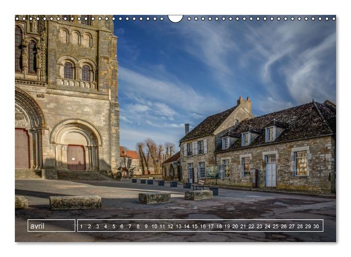 Vézelay mystérieux (Calendrier mural Calendrier perpétuel DIN A3 horizontal) (CALVENDO Calendrier mensuel 2016)