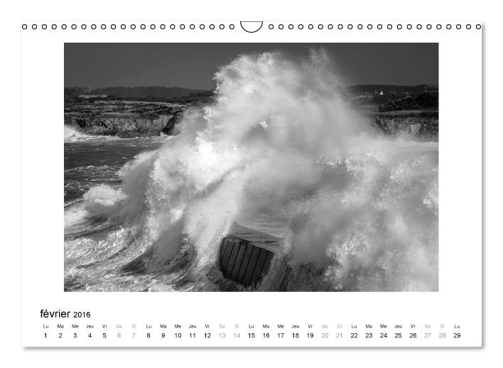 La mer en colère (Calendrier mural 2016 DIN A3 horizontal) (CALVENDO Calendrier mensuel 2016)