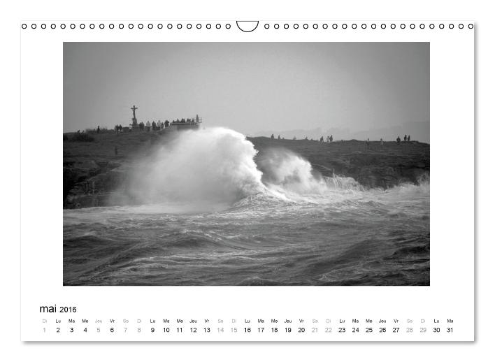 La mer en colère (Calendrier mural 2016 DIN A3 horizontal) (CALVENDO Calendrier mensuel 2016)