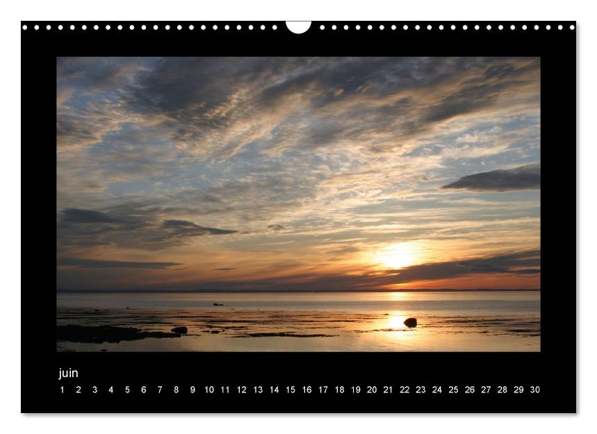 De l'aube au crépuscule  le fleuve Saint-Laurent (Calendrier mural Calendrier perpétuel DIN A3 horizontal) (CALVENDO Calendrier mensuel 2017)