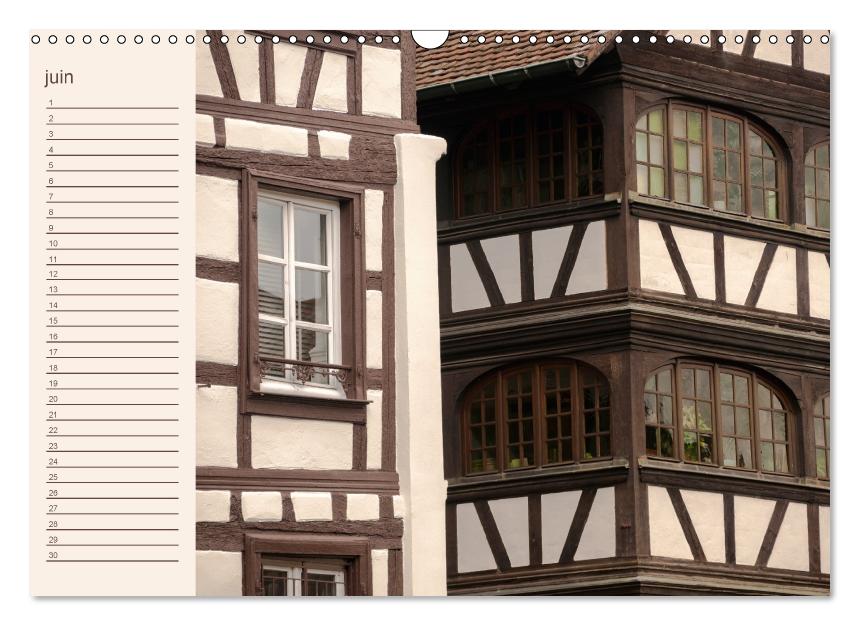 Maisons et colombages d'Alsace (Calendrier mural Calendrier perpétuel DIN A3 horizontal) (CALVENDO Calendrier mensuel 2017)