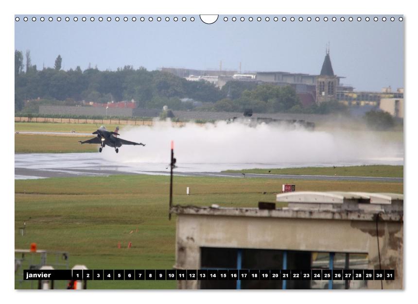 Le Rafale aux 100 ans du Bourget (Calendrier mural Calendrier perpétuel DIN A3 horizontal) (CALVENDO Calendrier mensuel 2017)