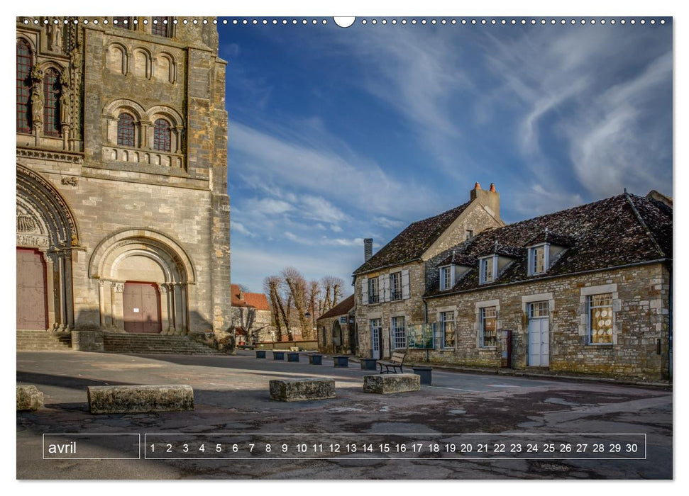 Vézelay mystérieux (Calendrier supérieur Calendrier perpétuel DIN A2 horizontal) (CALVENDO Calendrier supérieur 2016)