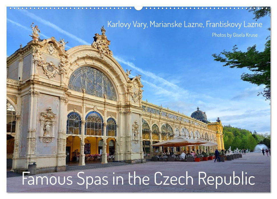 Famous Spas in the Czech Republic (CALVENDO Monthly Calendar 2025)