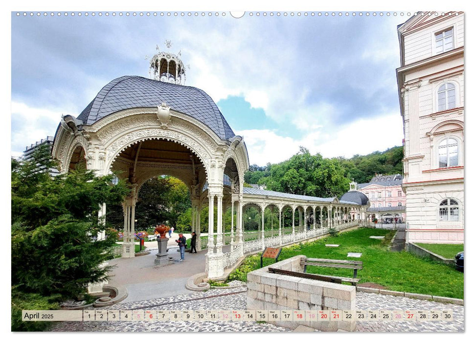 Famous Spas in the Czech Republic (CALVENDO Monthly Calendar 2025)