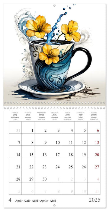 Enchanting mugs (CALVENDO Monthly Calendar 2025)