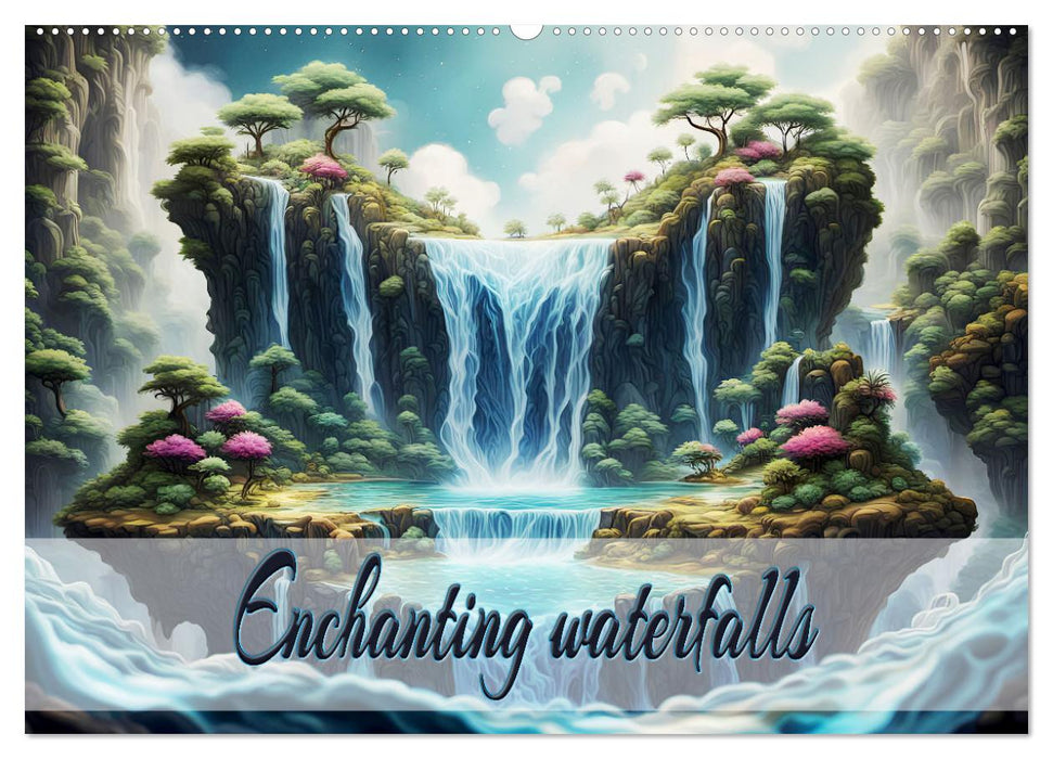 Enchanting waterfalls (CALVENDO Monthly Calendar 2025)