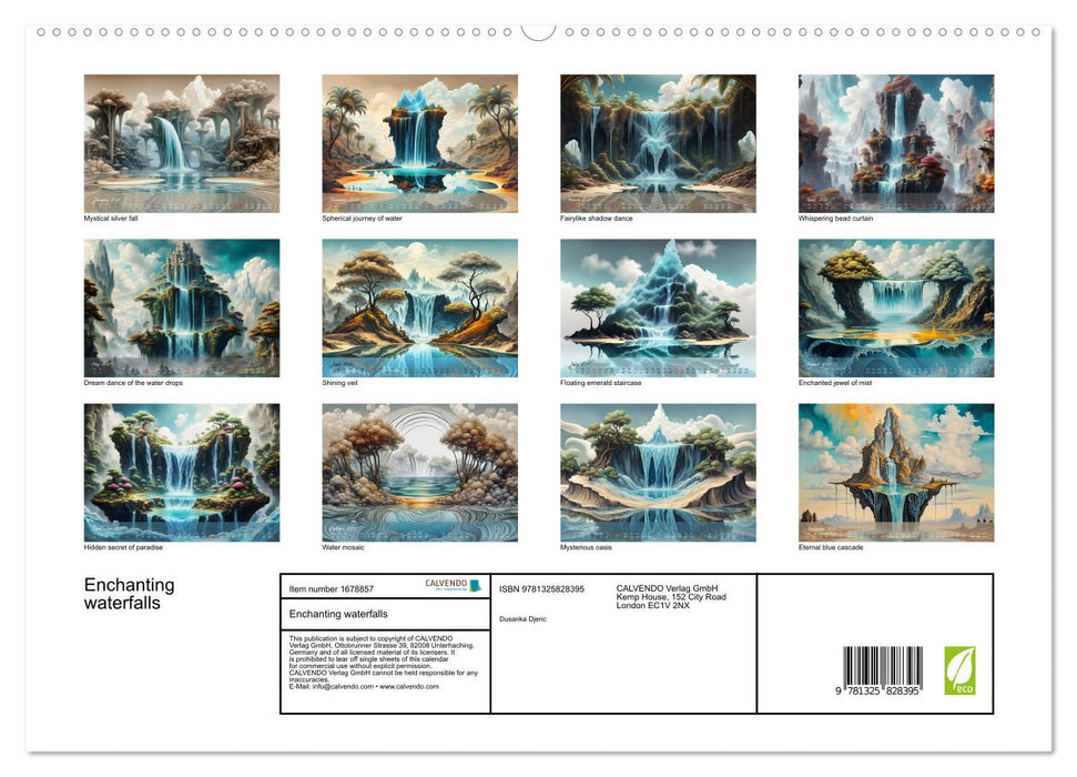 Enchanting waterfalls (CALVENDO Premium-Calendar 2025)