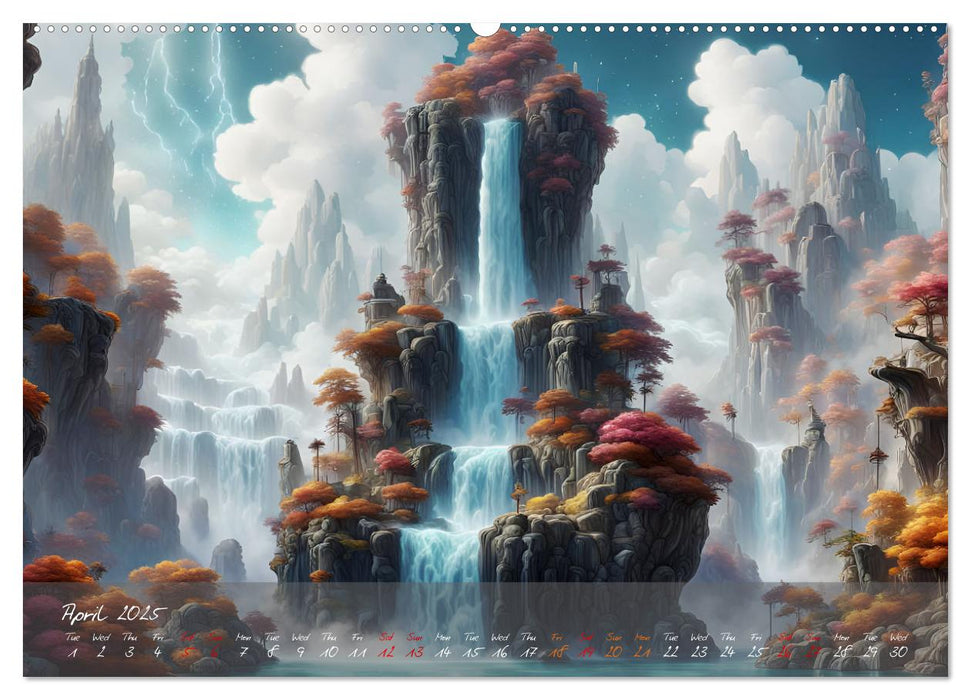 Enchanting waterfalls (CALVENDO Premium-Calendar 2025)