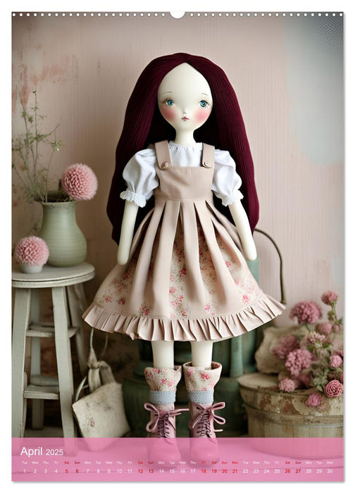 Romantic Dolls (CALVENDO Monthly Calendar 2025)