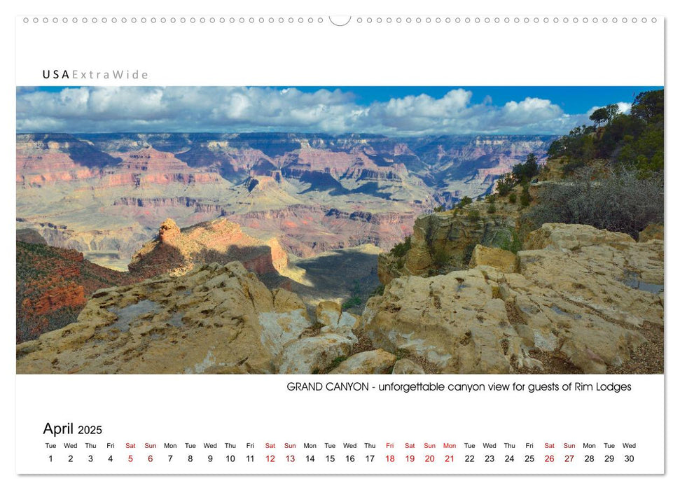 GRAND CANYON - Panorama Views (CALVENDO Monthly Calendar 2025)