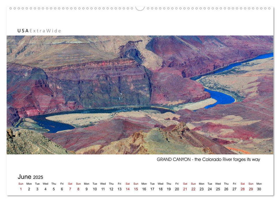 GRAND CANYON - Panorama Views (CALVENDO Monthly Calendar 2025)