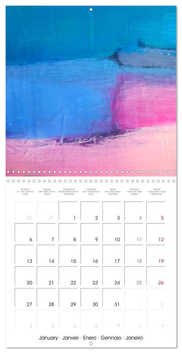 Finding silence in colours (CALVENDO Monthly Calendar 2025)