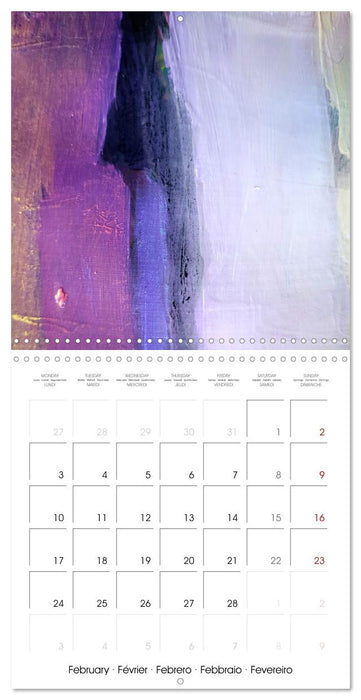 Finding silence in colours (CALVENDO Monthly Calendar 2025)