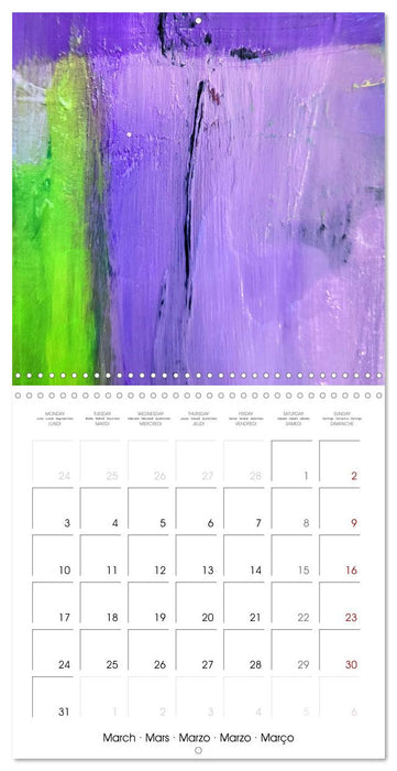 Finding silence in colours (CALVENDO Monthly Calendar 2025)