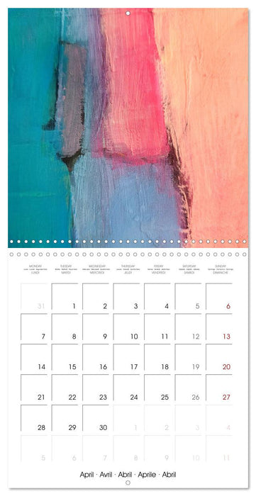 Finding silence in colours (CALVENDO Monthly Calendar 2025)