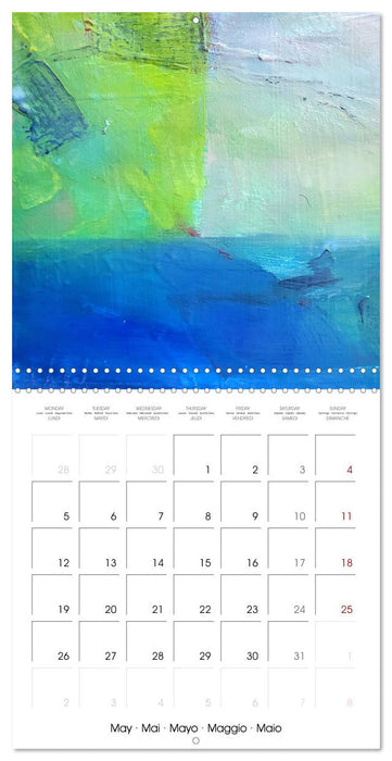 Finding silence in colours (CALVENDO Monthly Calendar 2025)