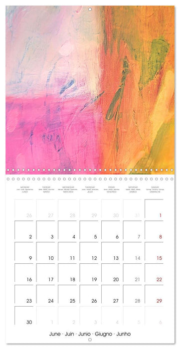 Finding silence in colours (CALVENDO Monthly Calendar 2025)