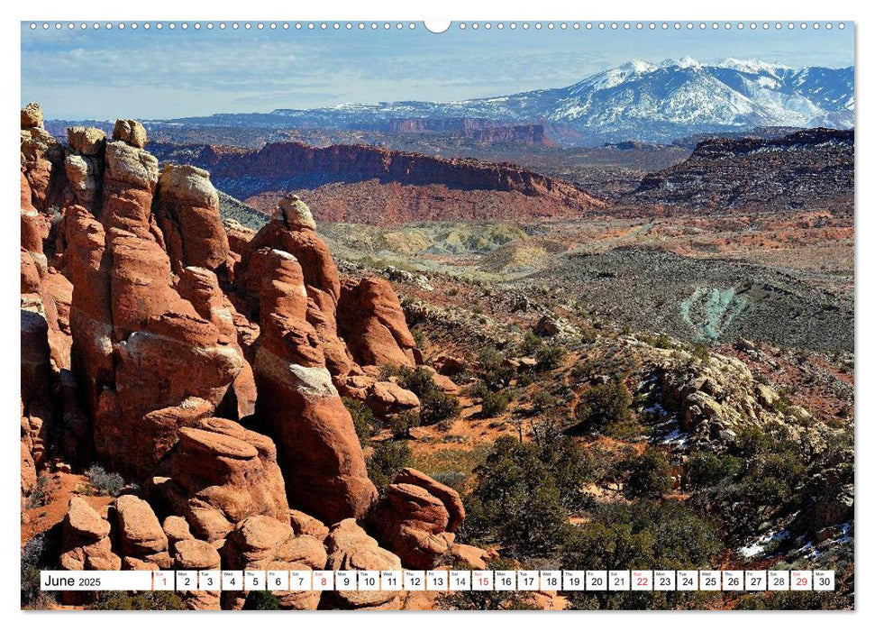 Spectacular Rock Formations in the Western US (CALVENDO Monthly Calendar 2025)