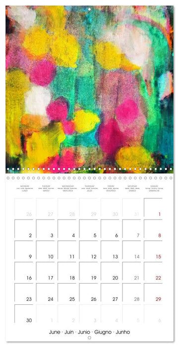 The abstract kaleidoscope of colours (CALVENDO Monthly Calendar 2025)