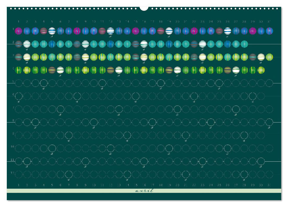 Une perle pour chaque jour (CALVENDO Calendrier mensuel 2025)