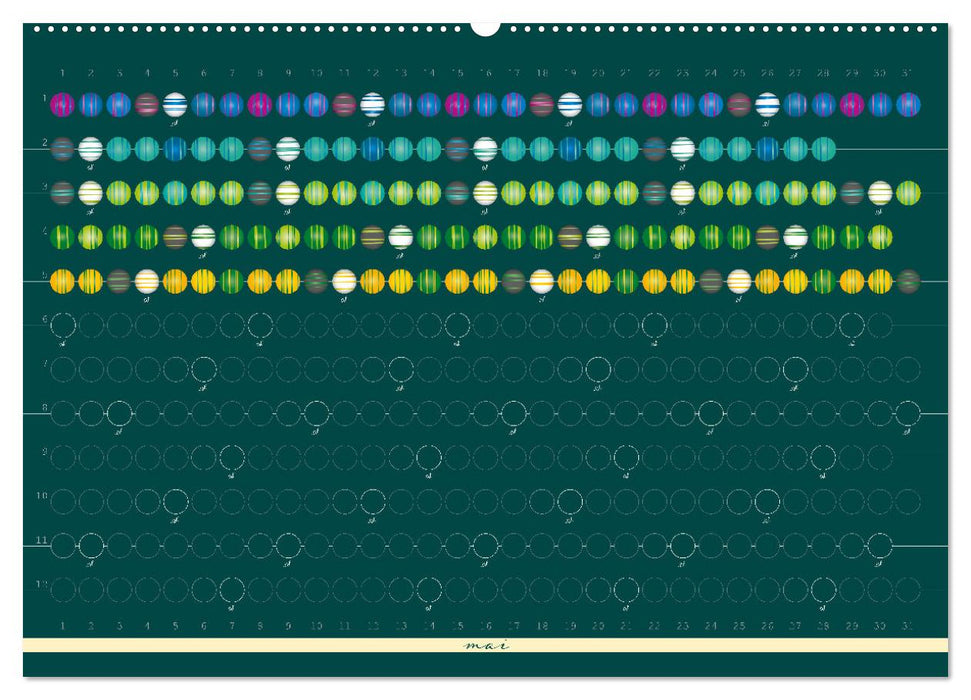 Une perle pour chaque jour (CALVENDO Calendrier mensuel 2025)