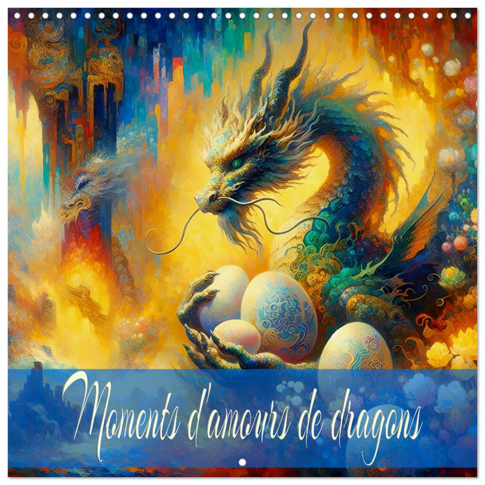 Moments d'amours de dragons (CALVENDO Calendrier mensuel 2025)