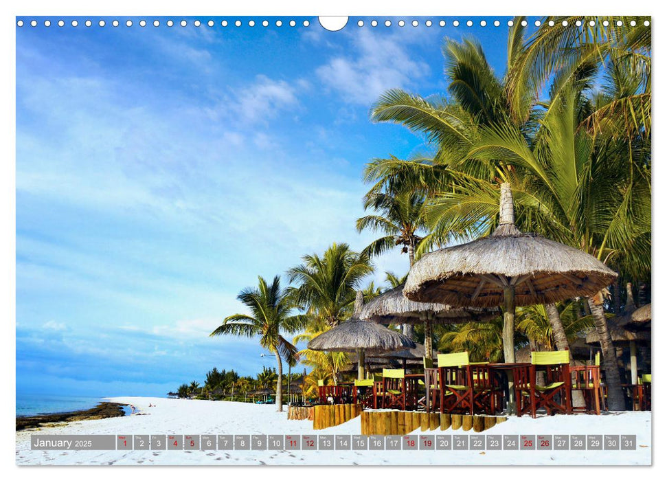 Mauritius A Tropical Paradise in The Indian Ocean (CALVENDO Monthly Calendar 2025)